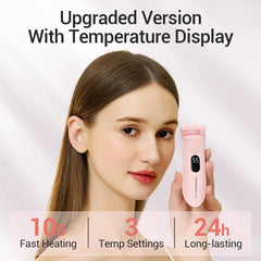 TOUCHBeauty AG2316 Pink compact design for easy on-the-go curling.