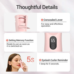 TOUCHBeauty automatic shutdown and memory function for safe, convenient use.