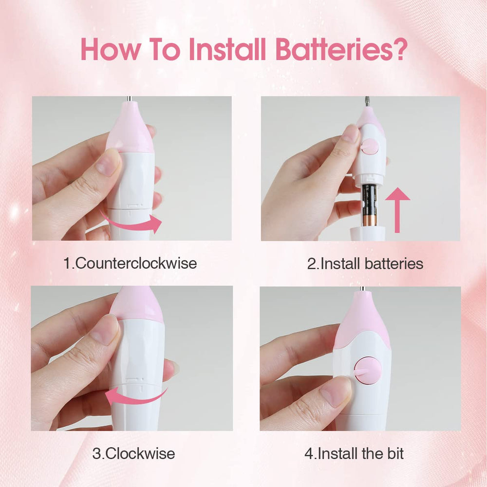 TOUCHBeauty pink nail care set adds stylish tool for daily pampering.