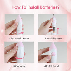 TOUCHBeauty pink nail care set adds stylish tool for daily pampering.