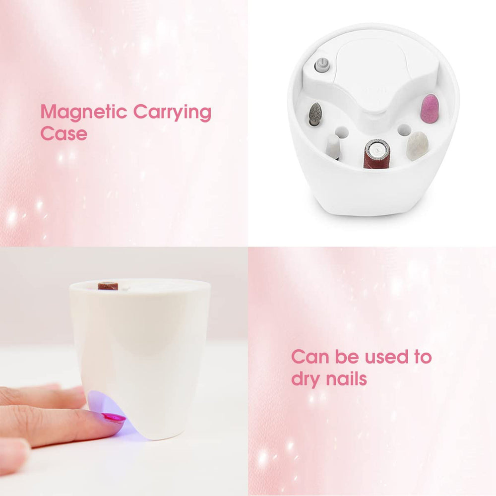 TOUCHBeauty quiet motor nail buffer with low noise during smoothing and finishing.