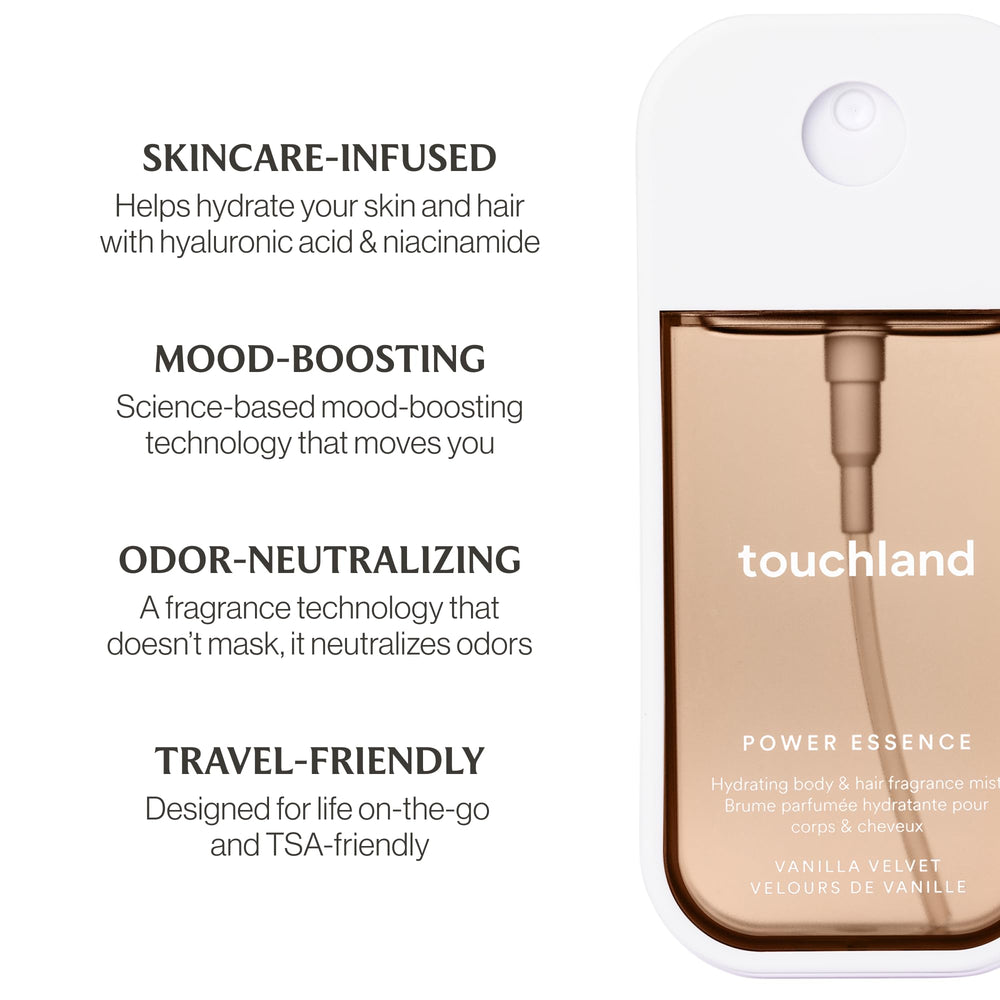 Touchland Vanilla Velvet layering option for a personalized fragrance.