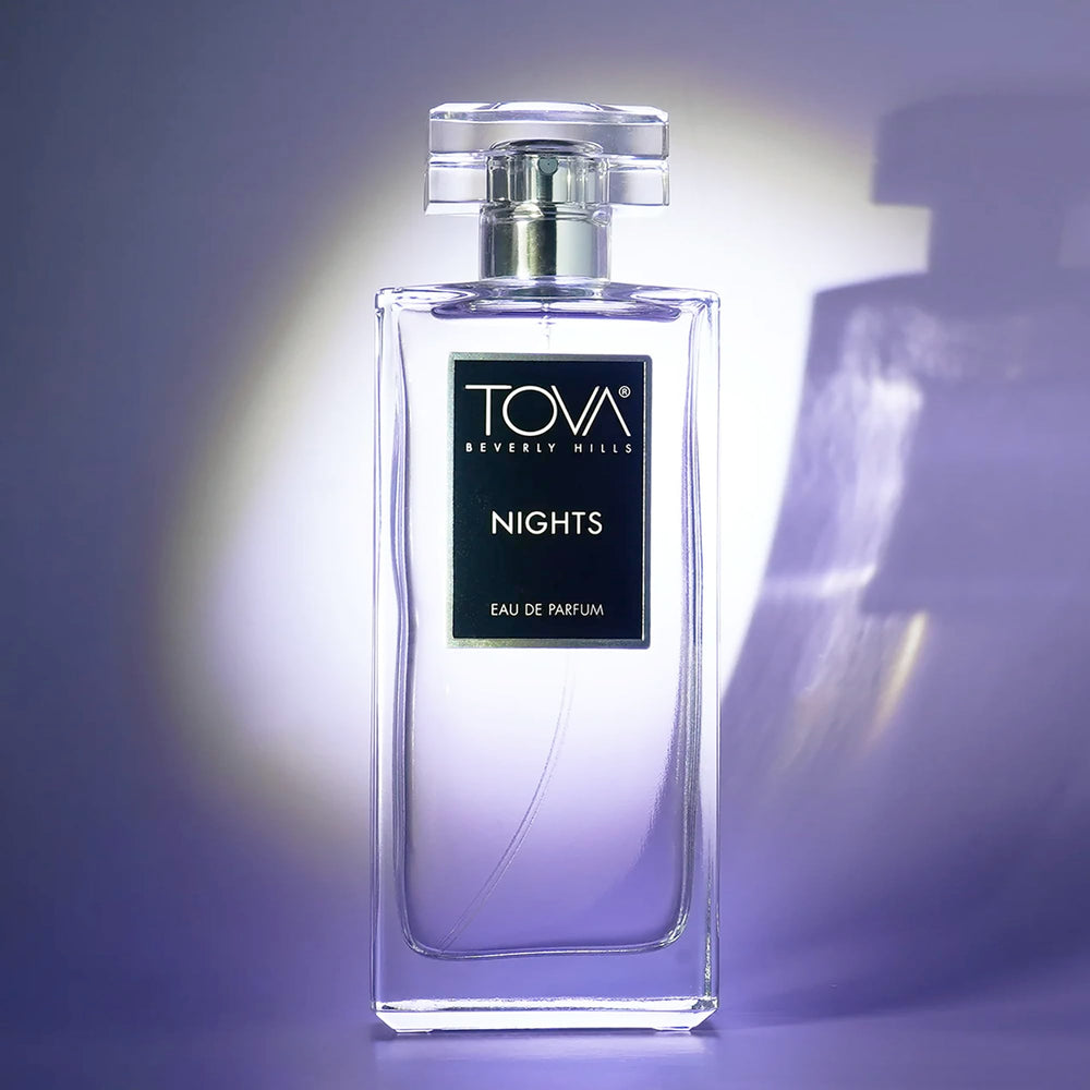 Tova Nights EDP bottle cap detail, showing premium craftsmanship for fragrance lovers.