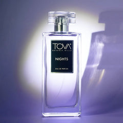 Tova Nights EDP bottle cap detail, showing premium craftsmanship for fragrance lovers.