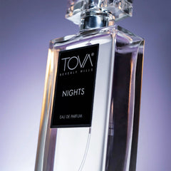Tova Nights EDP bottle close-up with pear note, ideal for evening transitions.