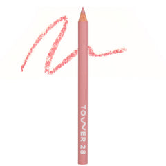 Tower 28 OneLiner lip liner close-up for precise, creamy definition.