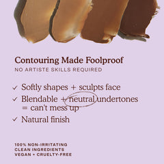 Tower 28 Sculptino Cream Contour Hammer application on cheekbones for subtle dimension.