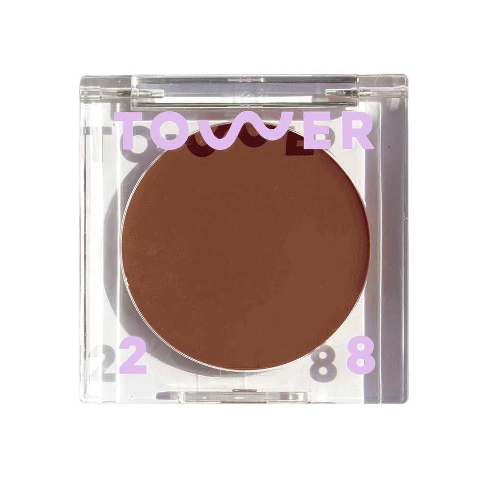 Tower 28 Sculptino Cream Contour Hammer swirl for natural cheek definition.
