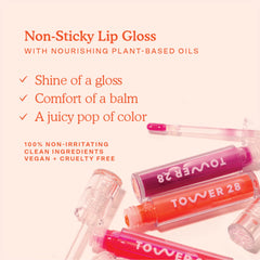 Tower 28 ShineOn Lip Jelly juicy tint adds color with a smooth, comfortable feel.