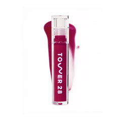 Tower 28 ShineOn Lip Jelly milky rose swatch for smooth hydration
