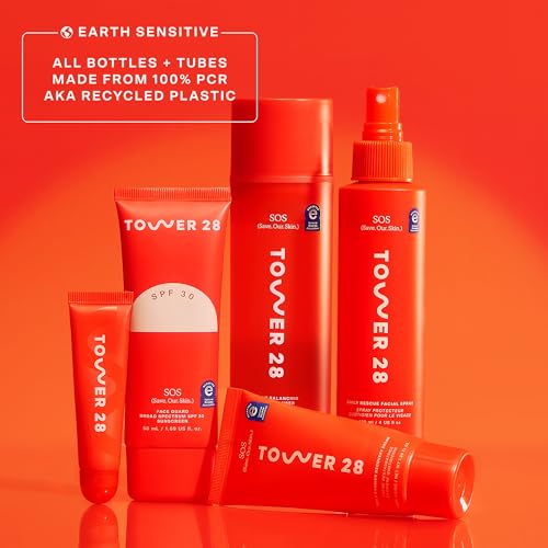 Tower 28 SOS FaceGuard travel-friendly packaging at 2.3 oz.