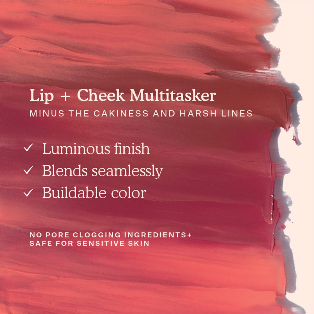 Dewy BeachPlease finish enhances lips and cheeks with a soft sheen.