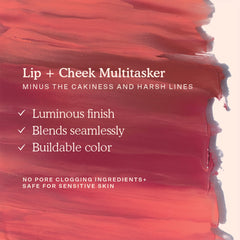 Dewy BeachPlease finish enhances lips and cheeks with a soft sheen.