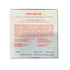 Tower 28 BeachPlease lip and cheek tint delivers a diffused color finish