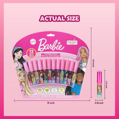 Townley Girl Barbie lip gloss packaging display for gifting.