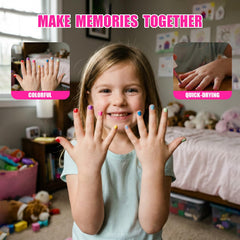 Non-toxic formula supports safe pretend spa days and slumber parties.