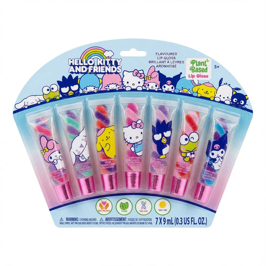 Townley Girl Hello Kitty swirl lip gloss set with two-tone shine for kid-friendly glam