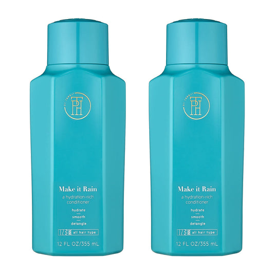 TPH by Taraji Make It Rain Hydrating Conditioner bottle shows moisturizing formula for soft hair