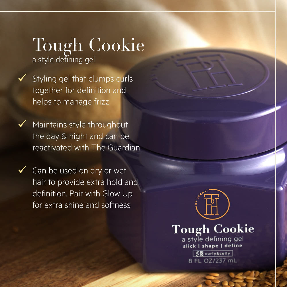 TPH tough cookie gel application hands shows even distribution and controlled styling