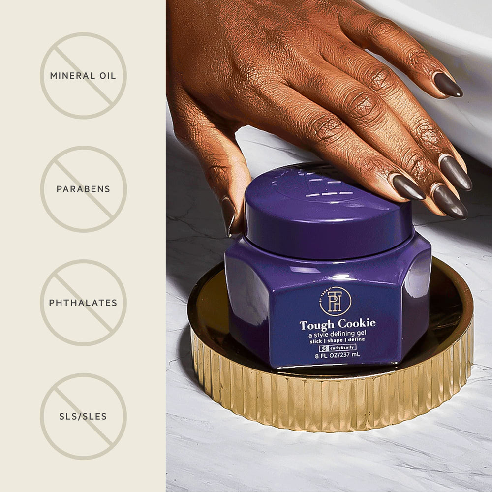 TPH by Taraji Tough Cookie gel curl definition demo for structured looks