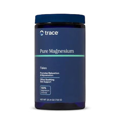 Trace Minerals Magnesium Flakes in a bath for a soothing soak and mineral absorption.