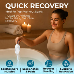 Trade Grade Epsom Salt spa ritual showcases at-home wellness routine.
