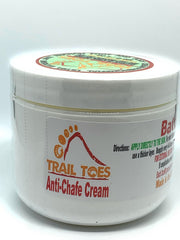 Trail Toes packaging highlighting paraben-free formula.