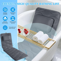 TranquilRelax bath pillow includes a hanging hook for easy air drying