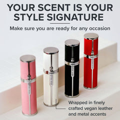 Travalo Milano TSA-approved travel sprayer fits carry-on liquids.