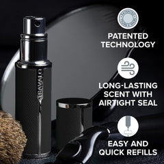 Travalo Milano vegan leather exterior with polished metal shell.
