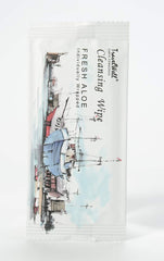 Travelwell aloe-infused wipes provide gentle cleansing on sensitive skin while traveling