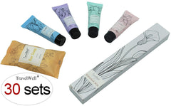 TravelWell soap bars deliver a gentle, mint-scented cleanse for guest rooms.
