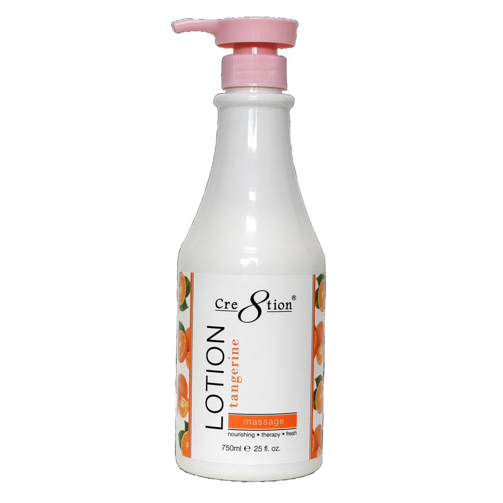 Treasure4Nails Cre8tion Tangerine Spa Lotion 750ml bottle pour for deep hydration