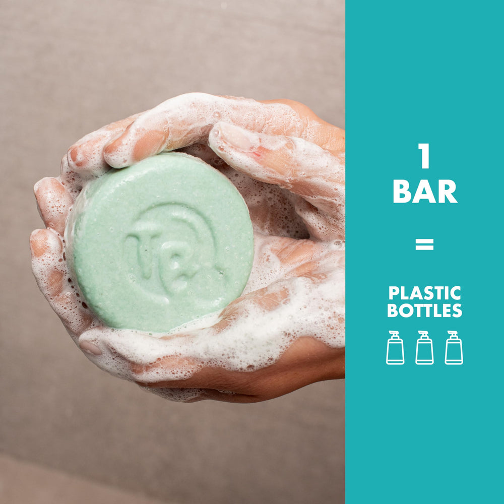 Tree Bottle conditioner bar helps detangle and leave hair soft.