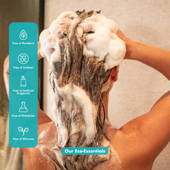Tree Bottle frizz-control formula smooths strands without weighing hair down.