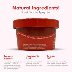 Tree Bottle Hyaluronic Acid Shampoo Bar closeup reveals smooth texture with tomato and red algae blend for nourishment.
