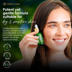 Tree of Life Beauty hyaluronic acid infusion adds plump hydration