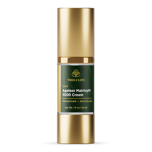 Tree of Life Beauty moisturizer bottle close-up illustrating a hydrating daily cream