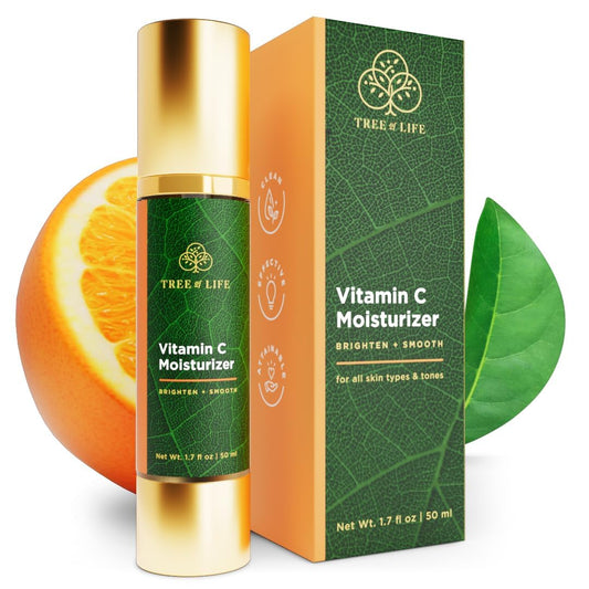Tree of Life Beauty moisturizer bottle with pump for precise, non-greasy hydration.
