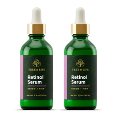 Tree of Life Beauty retinol serum bottle for nightly skincare smoothing