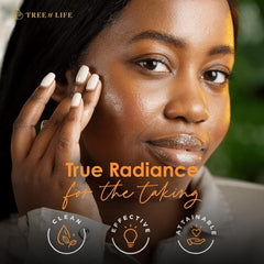 Tree of Life Beauty vitamin C serum pump dispense shows easy skincare ritual