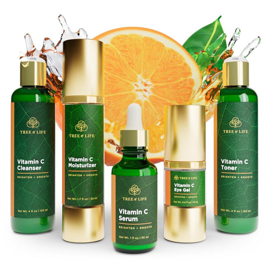 Tree of Life Vitamin C Cleanser bottle for gentle cleansing and hydration.