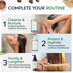 Tree To Tub Rosemary Water Spray on hair after use for smoother texture.