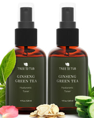 Tree To Tub hydrating toner spray bottle ready to refresh dry skin.
