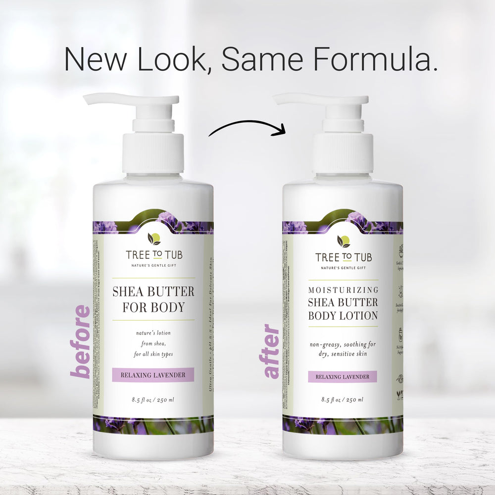 Tree to Tub Lavender Shea Butter Lotion on hands after washing.