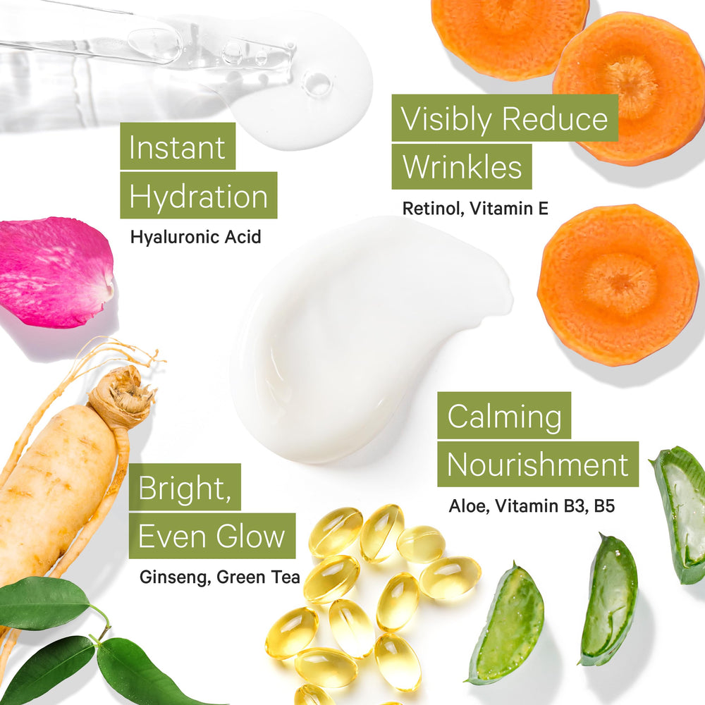 Tree to Tub retinol face moisturizer ingredient list highlights hyaluronic acid and organic aloe