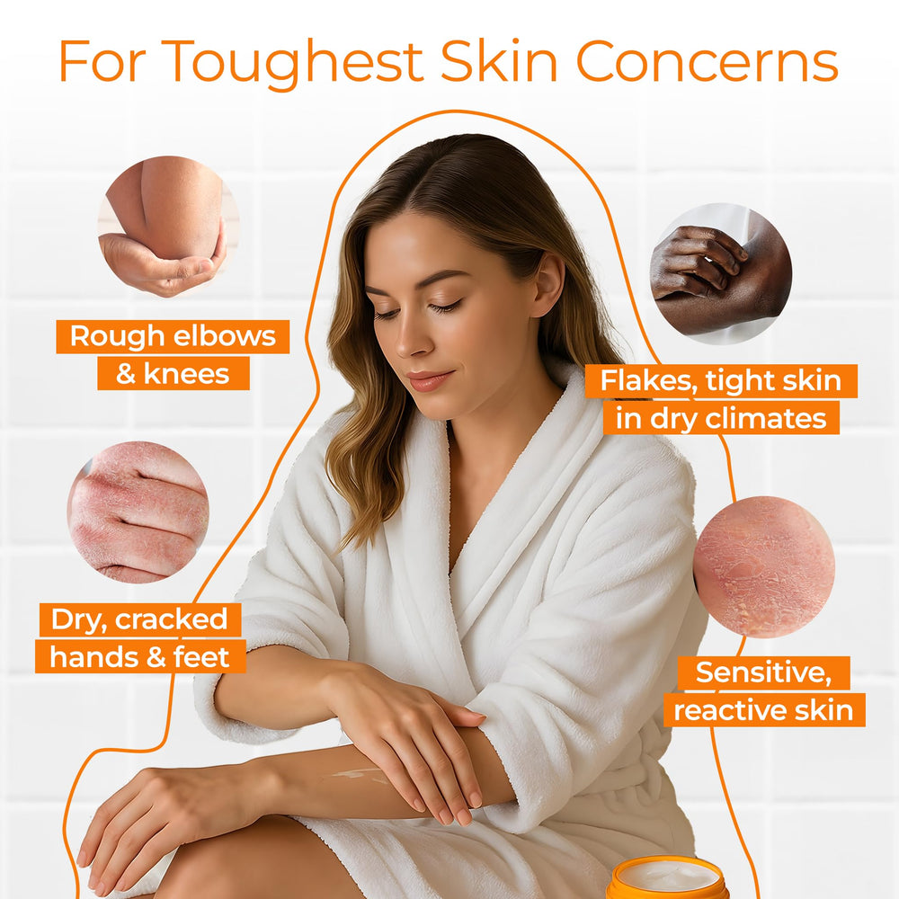 Tree to Tub Shea Body Butter being applied to hands.