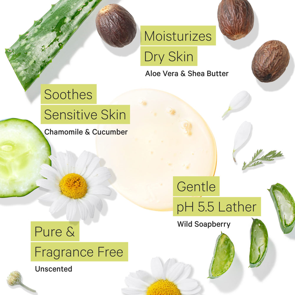 Tree to Tub Unscented shea butter close-up highlights lasting moisture.