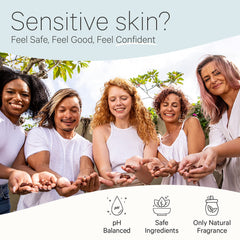 Tree to Tub Vegan Moisturizer with colloidal oatmeal on skin.