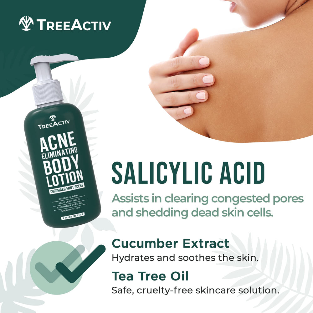 TreeActiv cucumber mint scent lingering after application, enhancing daily skincare routine.